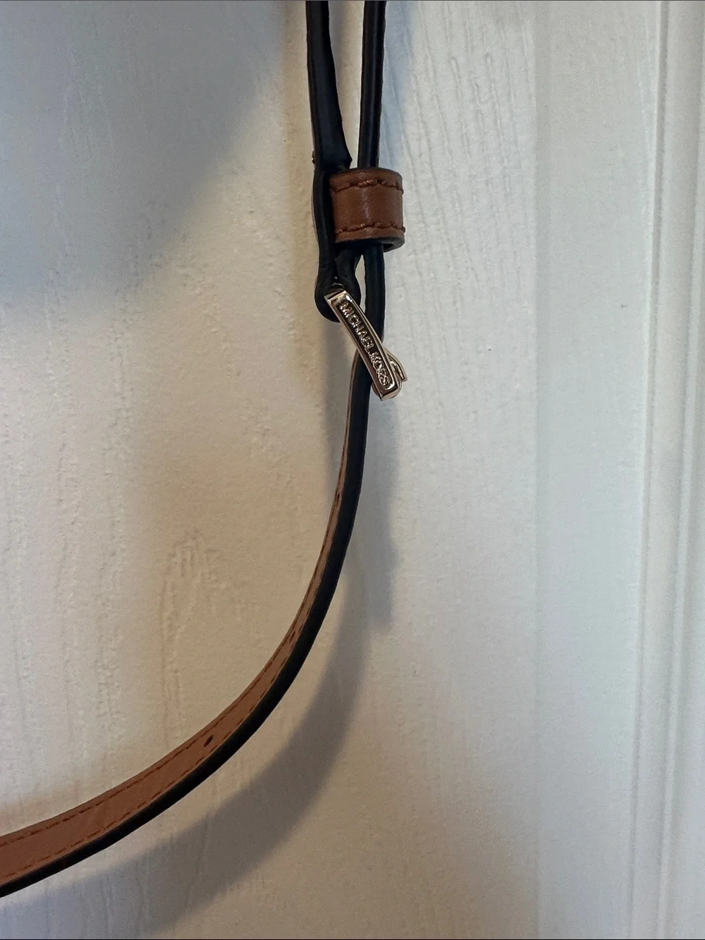 Michael Kors Brown Satchel with Tan Accents